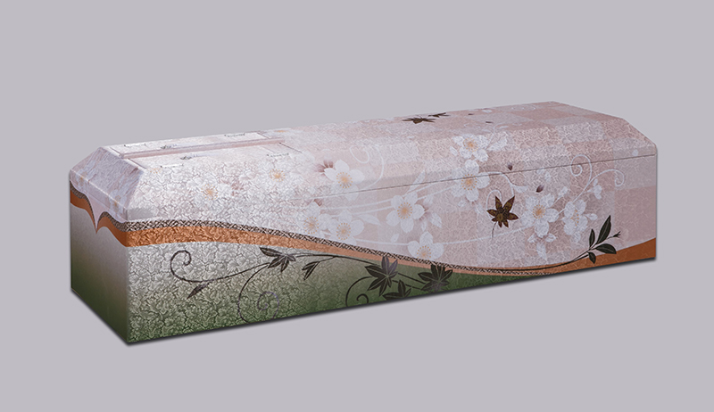 銀彩風華（こはく）布張棺